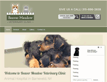 Tablet Screenshot of beavermeadowvet.com
